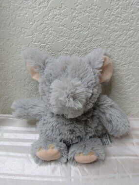 Warmies Gray Elephant Weighted Heatable Plush French Lavender Scented Mini Toy